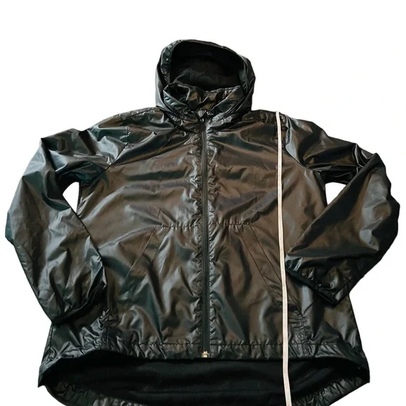 ADIDAS WOMENS BLACK ZIPPERED ATHLETIC WINDBREAKER SIZE MEDIUM - Picture 13 of 13